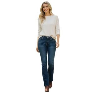 GAP Modern Bootcut Jeans Women's 28x30 Dark Wash Stretch Denim Timeless